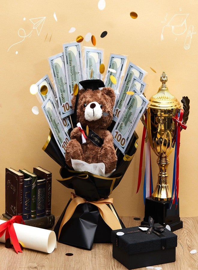 WinnerWhy مجموعة هدايا التخرج من WinnerWhy، باقة نقود يمكنك صنعها بنفسك مع دب، فكرة هدية رائعة لدفعة 2026، تهانينا! - Image 3