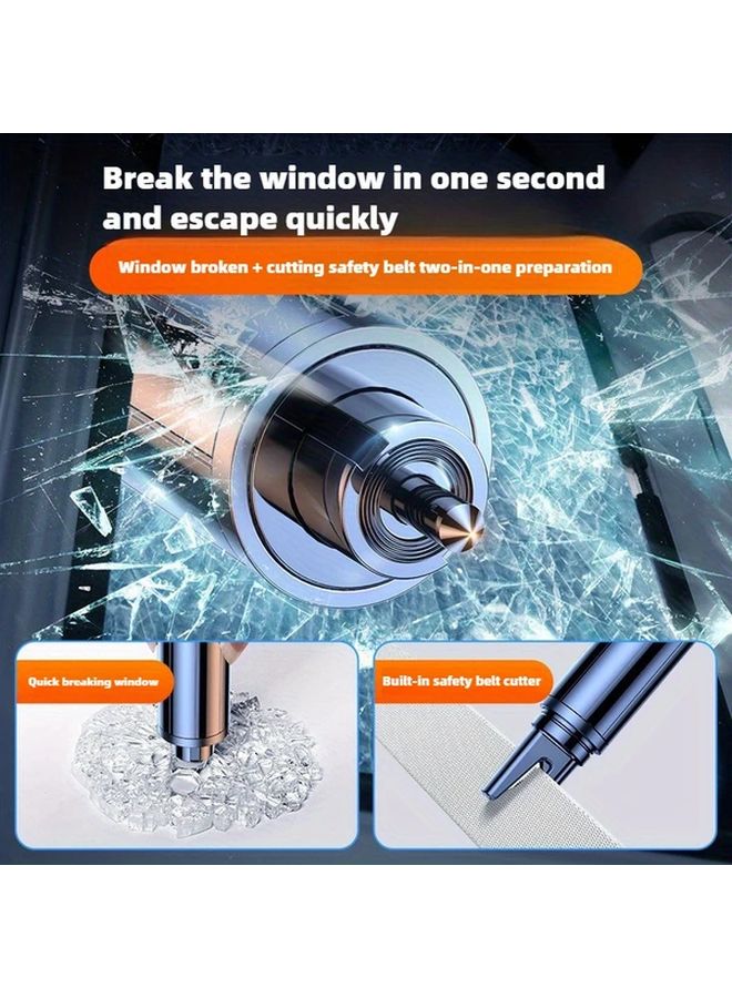 Black Car Safety Hammer Multi Function Emergency Escape Tool Window Breaker Seatbelt Cutter - Image 3
