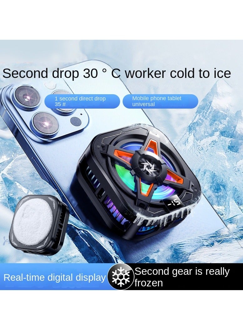 Mobile phone radiator, magnetic semiconductor cooler, suitable for live video games on mobile phones and tablets, display temperature, mobile cooling fan, no noise - Image 2
