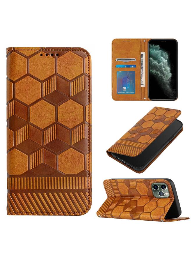 Zaboon Case For iPhone 11 Pro Football Texture Magnetic Leather Flip Phone Case - Image 1