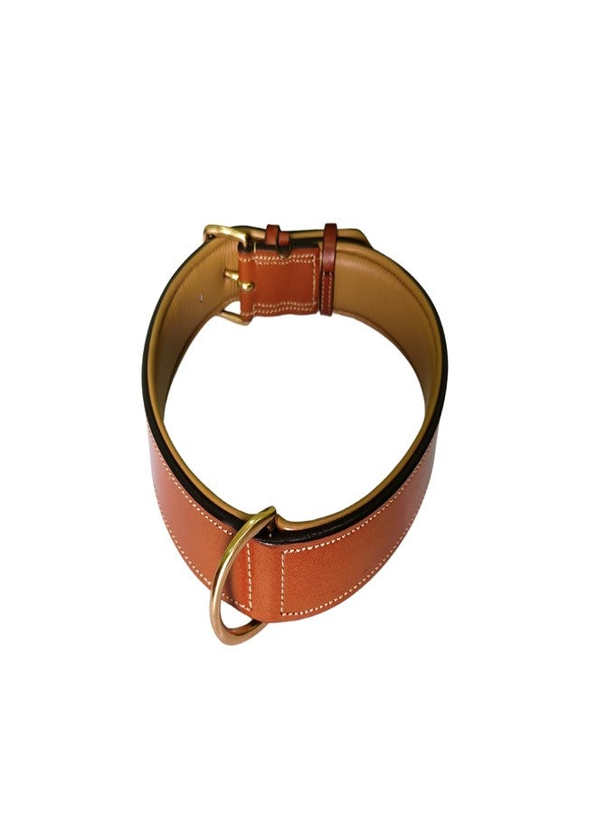 LEXNEL Padded Leather Dog Collar, X-Large Dog Collar, Wide Heavy Duty Genuine Leather Dog Collars, 28" Long x 1.5" Wide, Fits Neck Size 22" to 26" Inches (Brown) - Image 5