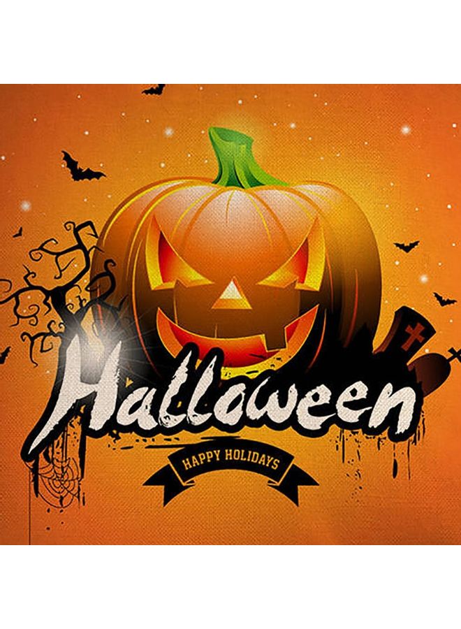 NIBEMINENT Pumpkin Lantern Printed Cushion Cover Multicolour - Image 2