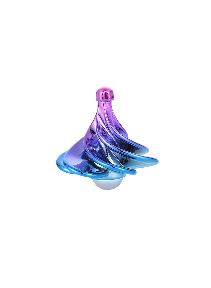 Betaoby Wind Blow & Manual Spinning Gyroscope Toy, Colorful Gradient Shiny Fidget Spinning Top for Kids & Adults, Stress Relief Desk Toy - Image 1