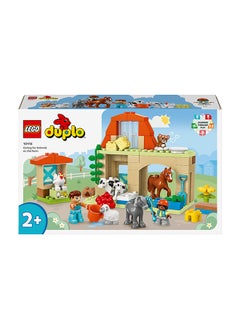 LEGO 10416 Duplo Town Caring For Animals At The Farm Role-Play Toy For Toddlers, Farmhouse With Horse, Cow And Chicken Figures, Kids’ Learning Set For Ages 2 Plus (74 Pieces)  - Image 2