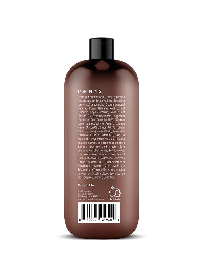 Botanic Hearth شامبو البيوتين مع زيت الزنجبيل والكيراتين - لتساقط الشعر والشعر الخفيف - يعزز نمو الشعر، خالي من الكبريتات والبارابين، للرجال والنساء - 16 أونصة سائلة - Image 5