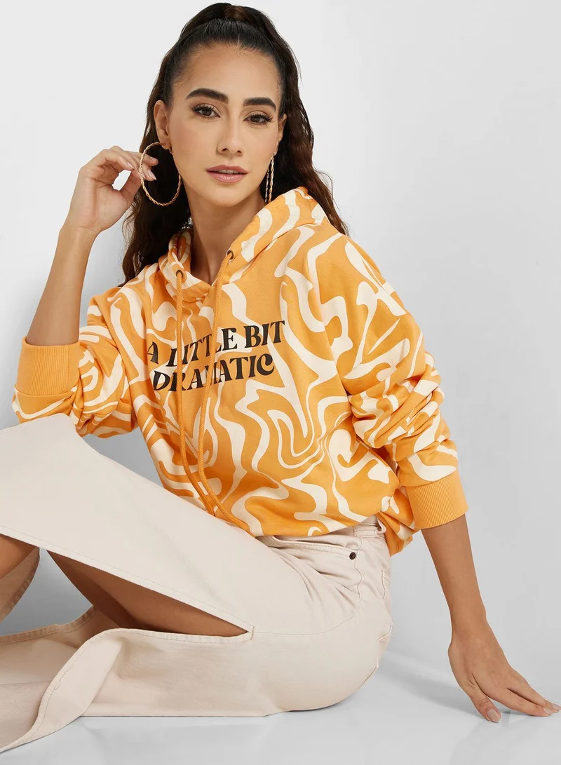 Ginger Graphic Pullover Hoodie