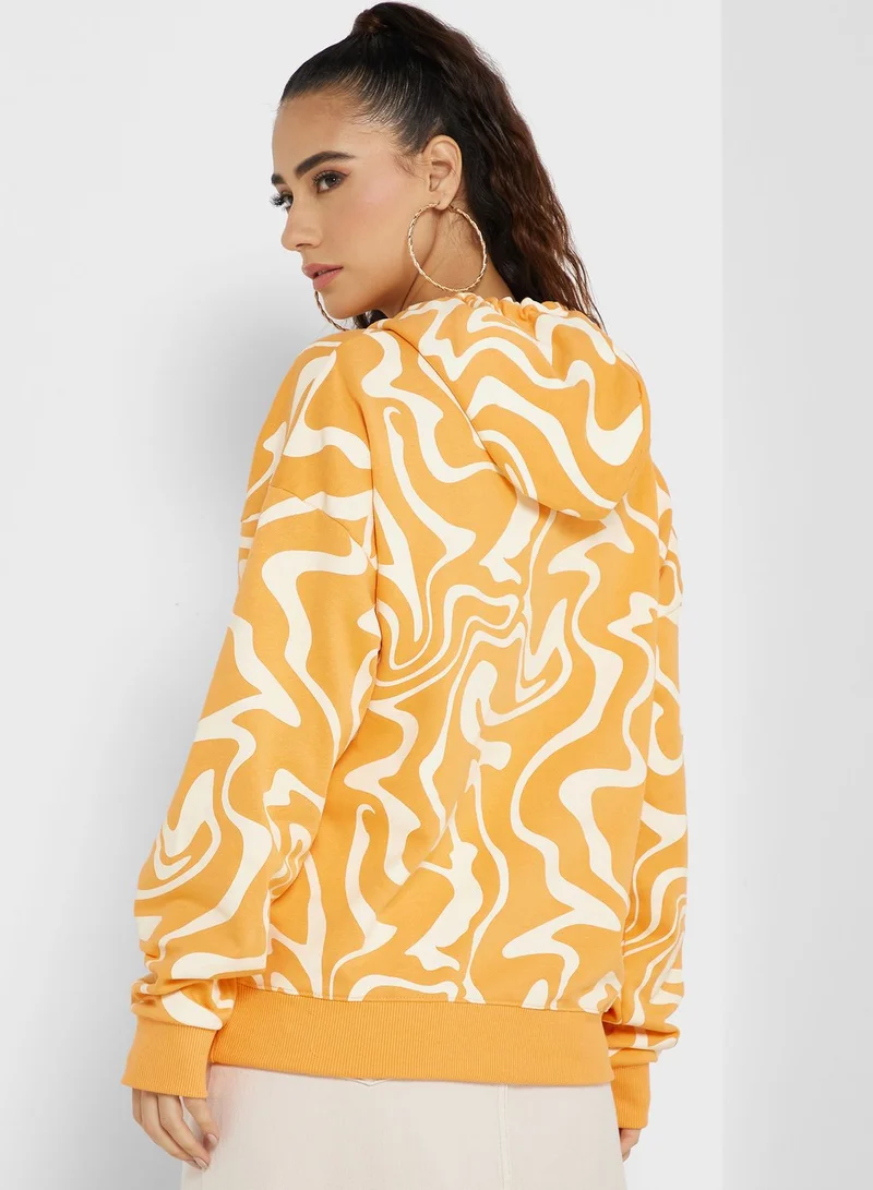 Ginger Graphic Pullover Hoodie