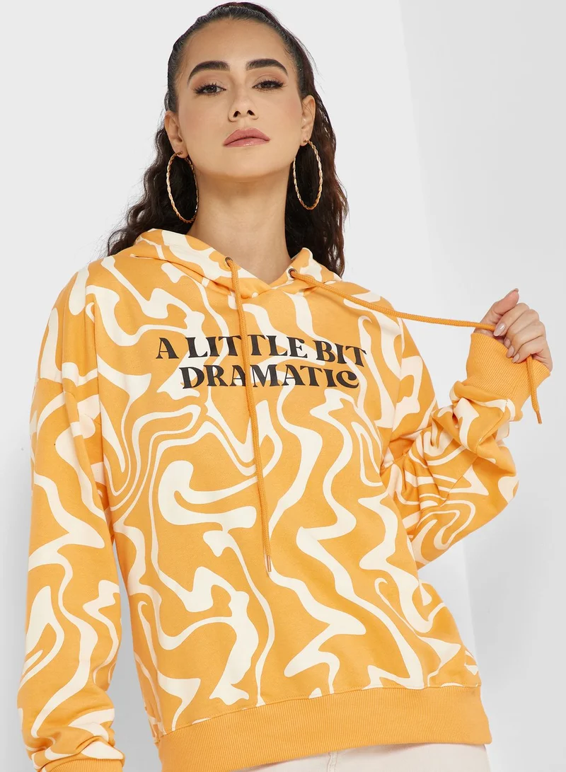Ginger Graphic Pullover Hoodie
