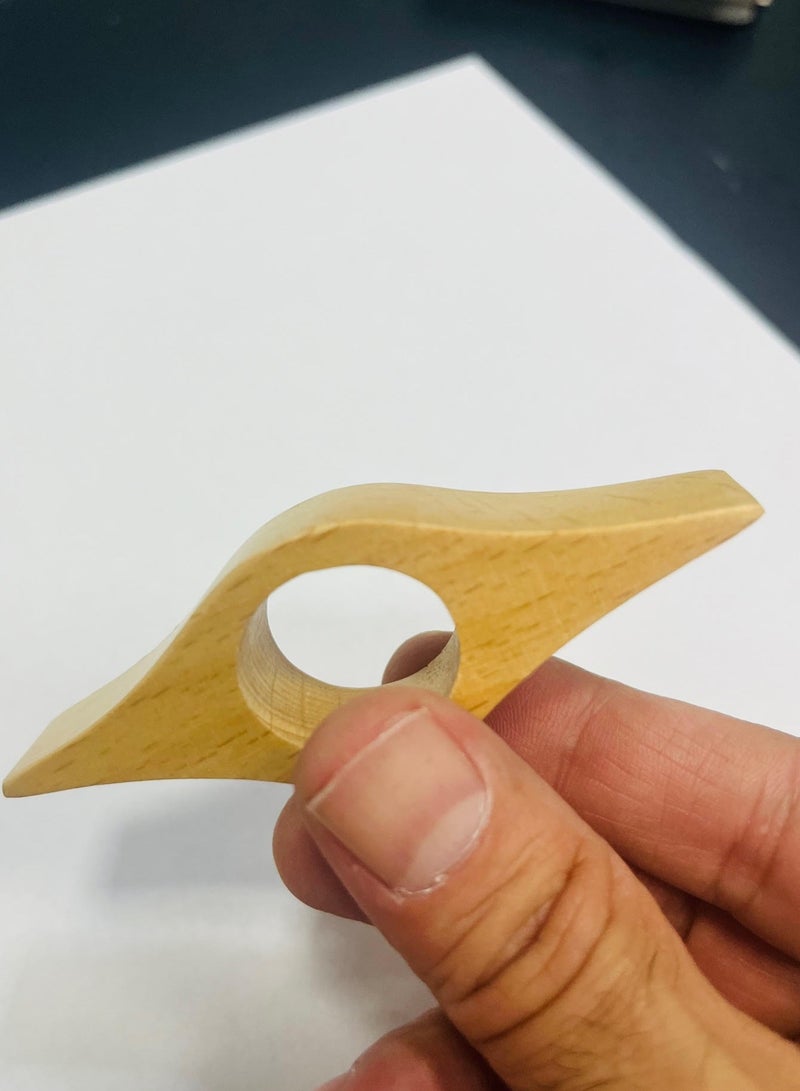 أتش أتش مسند خشبيي للإبهام بيد واحدة لقراءة كتاب الإبهام حامل صفحة الكتاب لمحبي الكتب مسند خشبي مساعدة القراءة السريعة - Image 4