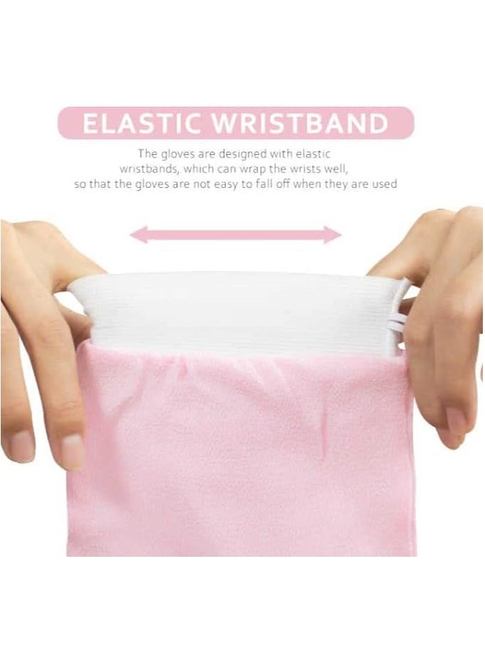 2PCS Korean Loofah for Cleaning the Skin and Exfoliating The Skin Viscose Shower Glove for Making Moroccan Bath at Home White Color  - Image 4