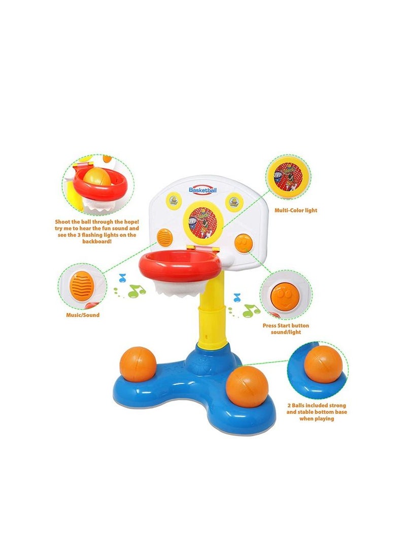 Five Star 2 in 1 Battery Operated Shoot' N Sound Basketball Game for Toddlers - Image 2