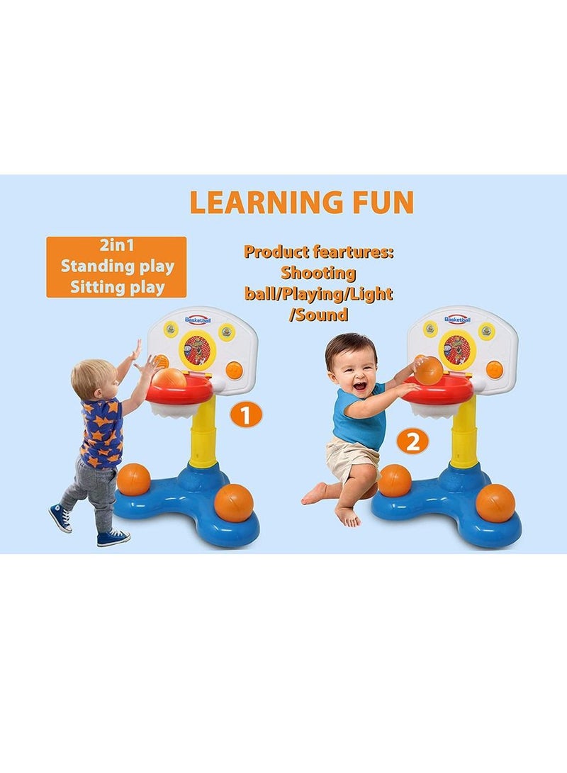 Five Star 2 in 1 Battery Operated Shoot' N Sound Basketball Game for Toddlers - Image 4