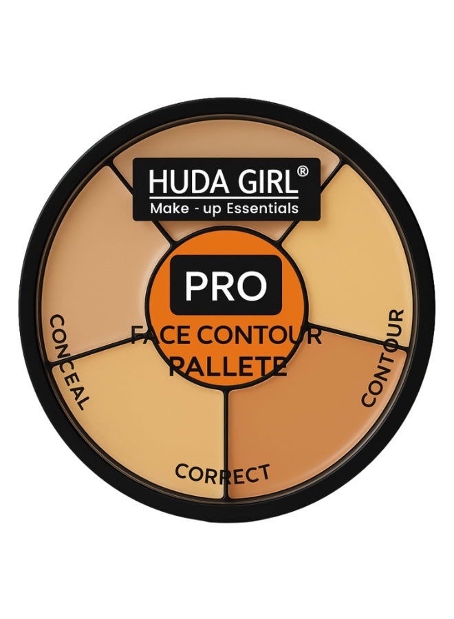 HUDA GIRL Matte 3 In 1 Makeup Palette Warms Concealer For Dark Circles, Blush And Highlighter Palette, Oil Control Pro For Face Makeup, Conceal Correct & Contour For All Skin Types - Image 1