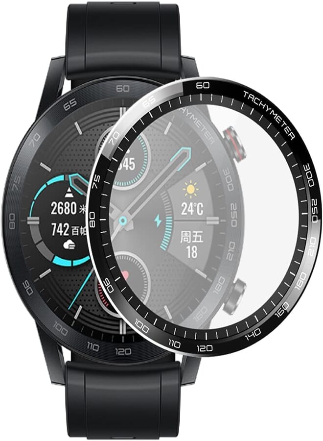 Next Store Screen Protector Compatible with Honor Magic Watch 2 46mm (Full Coverage) HD Clear Anti-Scratch Ultra Thin 3D Curved Edge (Not Tempered Glass)