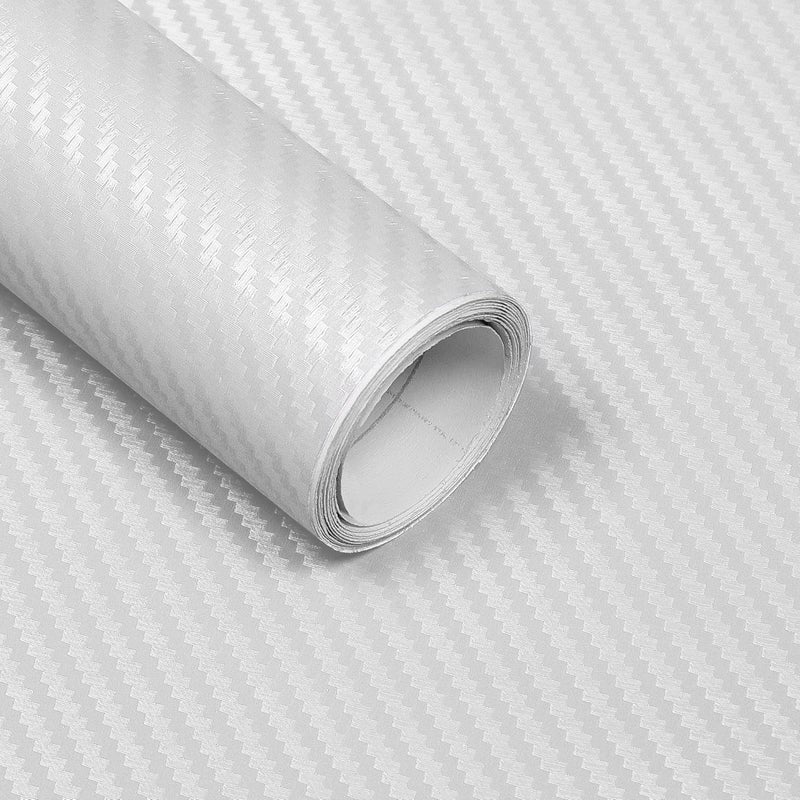 Lypumso 3D White Carbon Fiber Vinyl Wrap - Image 1