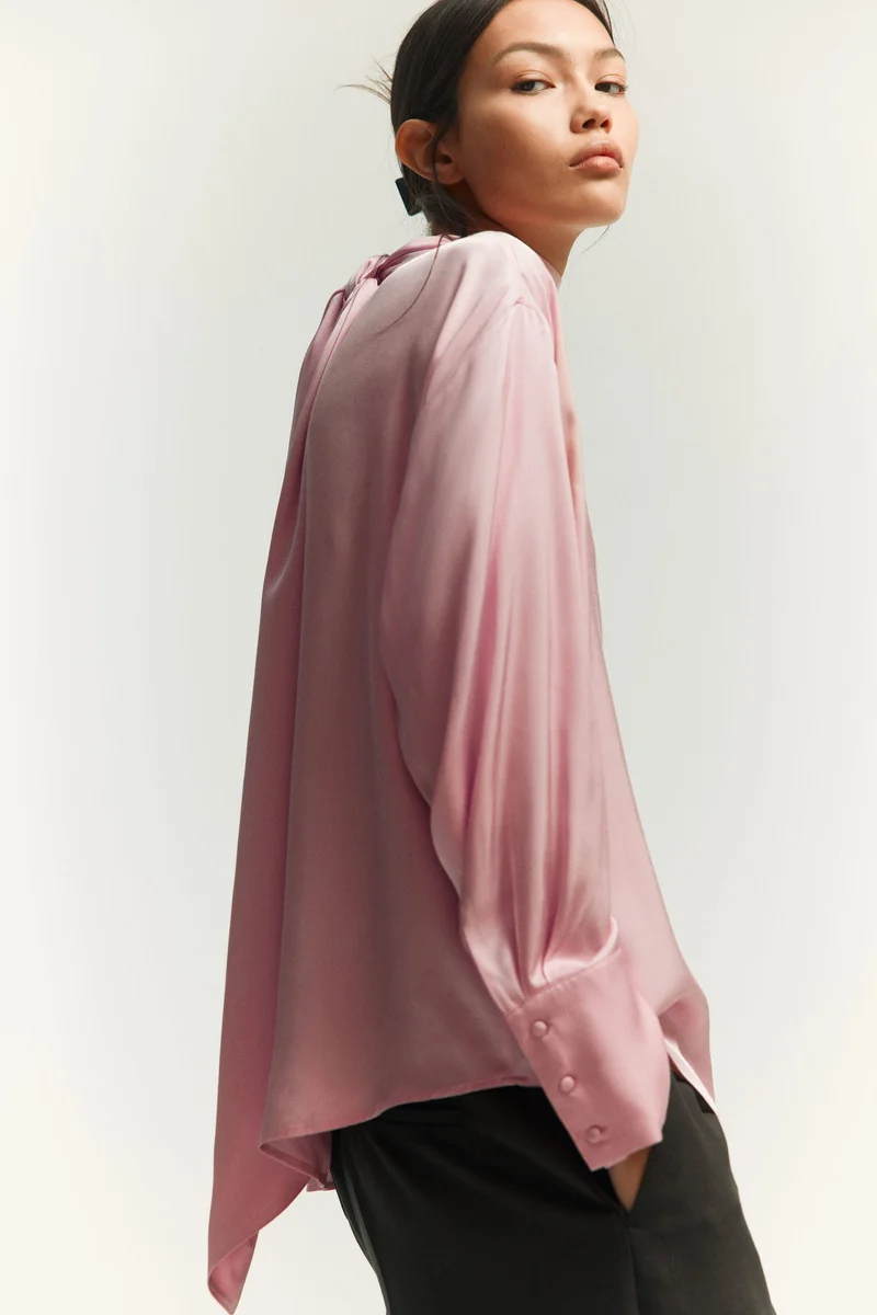 H&M Scarf-detail blouse