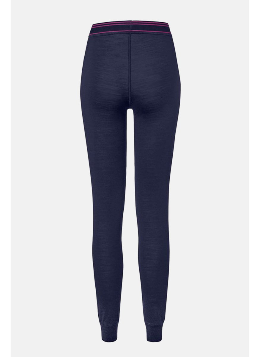 Tchibo Women Plain Pull On Long Underpants, Navy Blue  - Image 3
