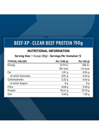 CLEAR HYDROLYSED BEEF-XP PROTEIN - Strawberry & Raspberry - (150 g) - view 2