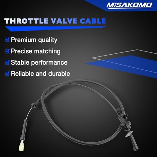 Misakomo Throttle Valve Cable Transmission Kickdown Cable Compatible with 19941998 Dodge Ram 1500 2500 3500 19941997 Dodge Dakota 19941996 Jeep Cherokee 19941997 Jeep Grand Cheroke Replace 52079204 - Image 3