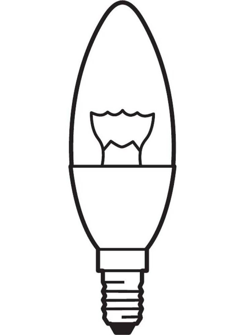 Osram E14 4.7W Clear Filament LED Bulb, Warm White - Image 4