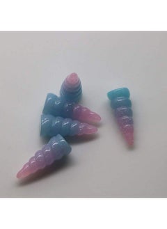 Toyvian Resin Unicorn Horn Spiral Toys Party Favor Decoration 10 Pieces (Random Color)  - Image 5