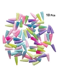 Toyvian Resin Unicorn Horn Spiral Toys Party Favor Decoration 10 Pieces (Random Color)  - Image 3