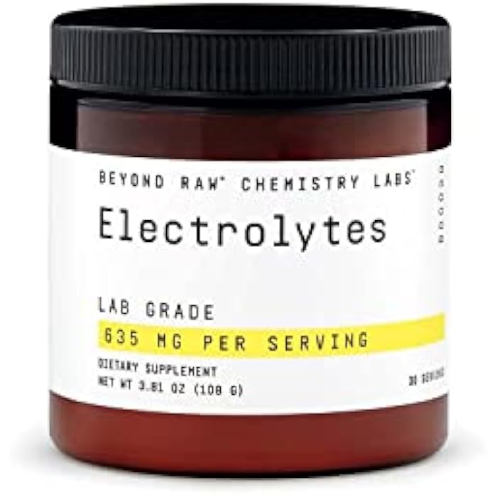 BEYOND RAW Chemistry Labs Electrolytes Powder, Lab Grade, Gluten Free, Sugar Free Electrolyte Drink Mix, Supports Performance and Hydration, 30 Servings - Image 1