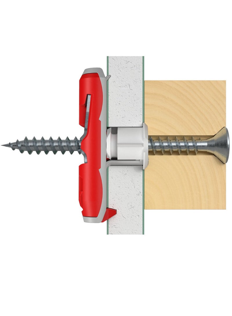 Fischer Fischer DuoTec 10 S Wall Plug with Corresponding Screw - Pack of 25 - Image 5