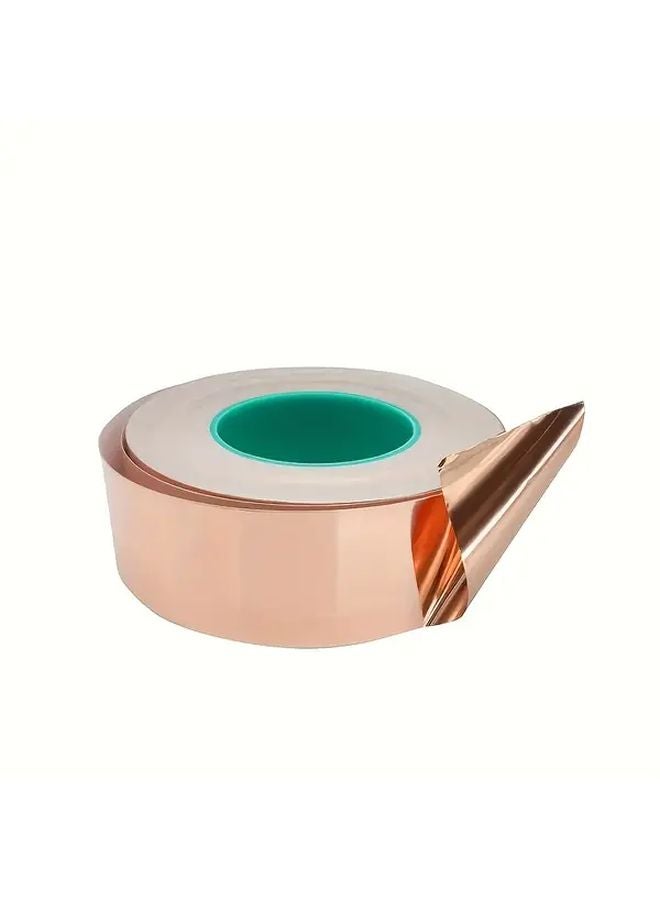 15mm Double Sided Conductive Copper Foil Tape 787.4 Inch EMI Shielding Electrical Repairs - Image 1