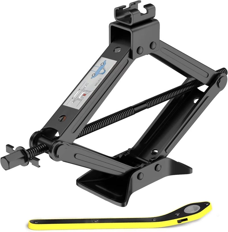 Alark Scissor Lift Jack for Car - Max 1.5 Ton (3,307 lbs) Capacity Car Jack - Lifting Kit with Wrench for Auto SUV MPV Suitable for All Types of Vehicle Model - Image 1