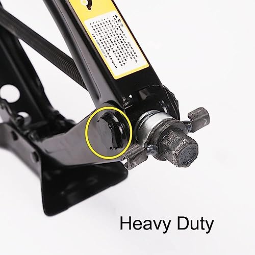 Alark Scissor Lift Jack for Car - Max 1.5 Ton (3,307 lbs) Capacity Car Jack - Lifting Kit with Wrench for Auto SUV MPV Suitable for All Types of Vehicle Model - Image 4