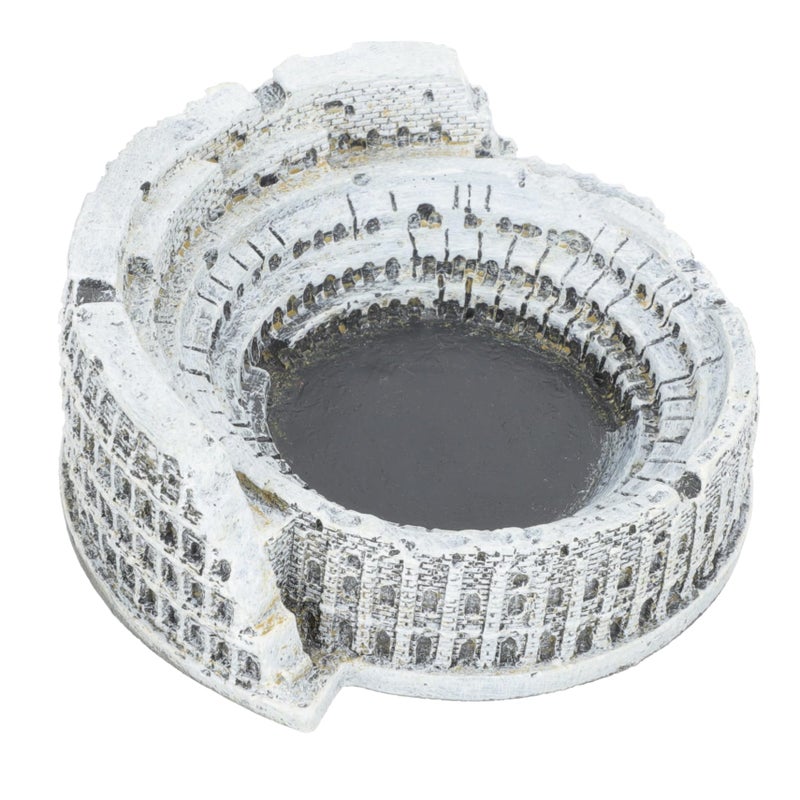 Roman Colosseum Ashtray Round Decorative Smoking Centerpiece Resin Craft - Image 2