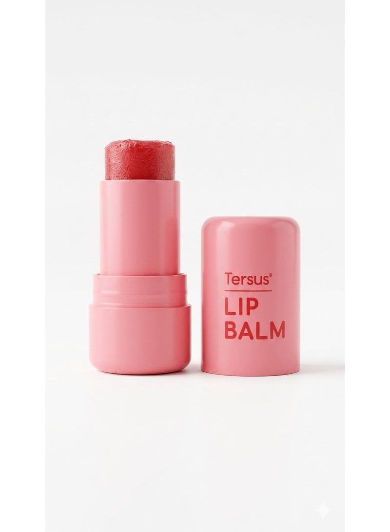 Tersus Lip Balm with Shea & Cocoa Butter, UV Protection & Natural Rosy Red Tint - 15g - Image 1