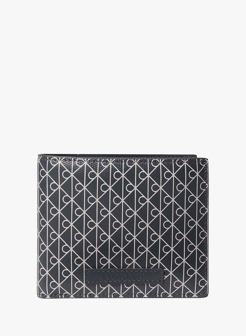 CALVIN KLEIN Coated Emblem Print Bifold Wallet - Image 1