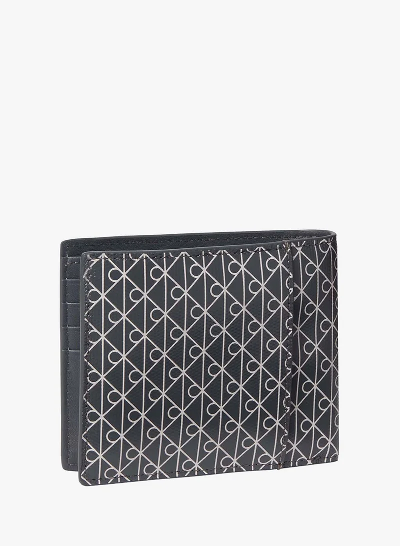 CALVIN KLEIN Coated Emblem Print Bifold Wallet