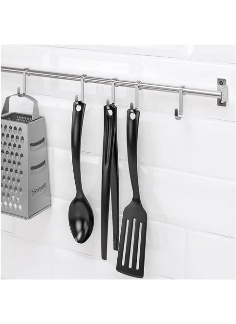 أيكيا 5-Piece Metal Hook Meridyendukkan Hook, Stainless Steel 6 cm