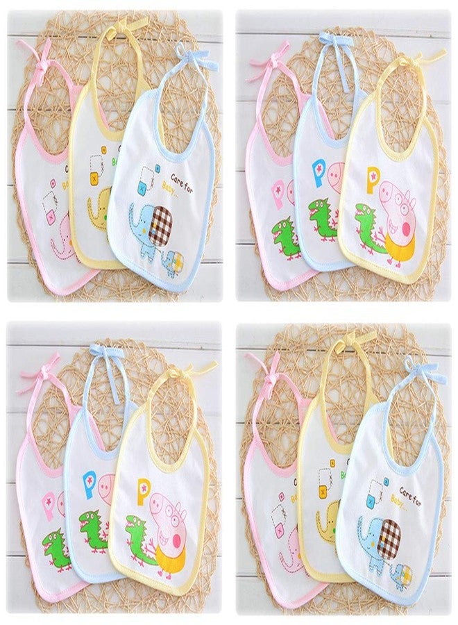 Uber World Waterproof Baby Bibs, 2-Layered, Cotton, Pack of 10 - Image 2