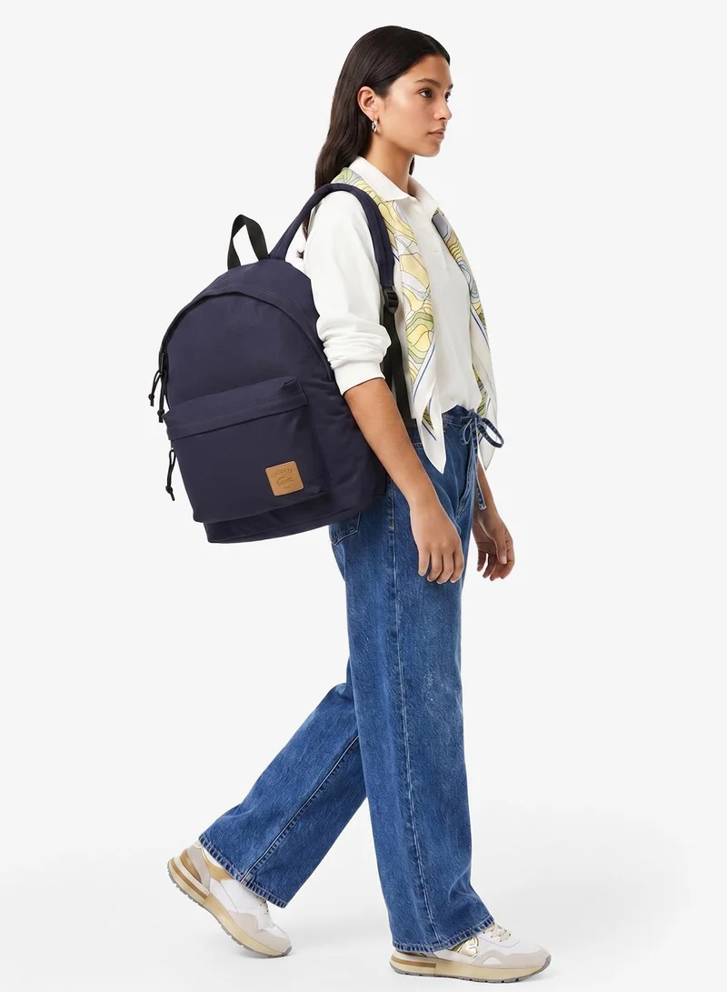 Lacoste Blue Casual Croc Backpack fits upto 15" Laptop for Women | Best Price UAE