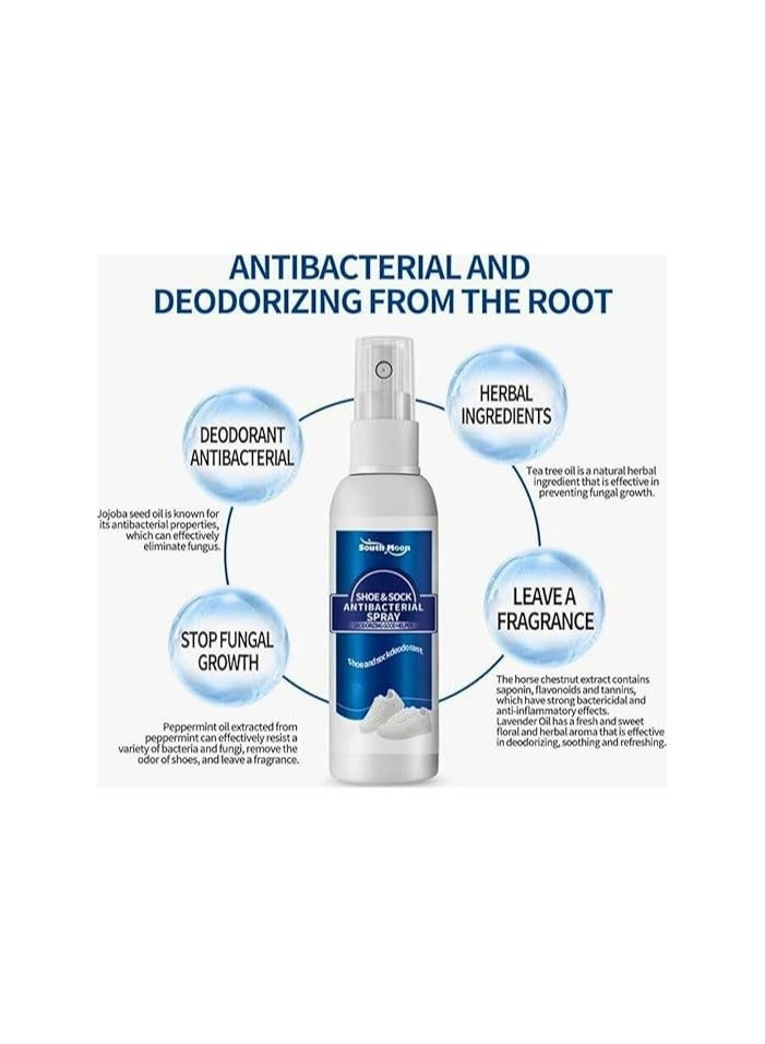 Anti-Bacterial Shoe & Foot Deodorizer Spray (120ml) - Natural Odour Eliminator for Shoes and Socks - Fast-Acting Foot Spray to Remove Smells and Provide Lasting Freshness. - Image 4