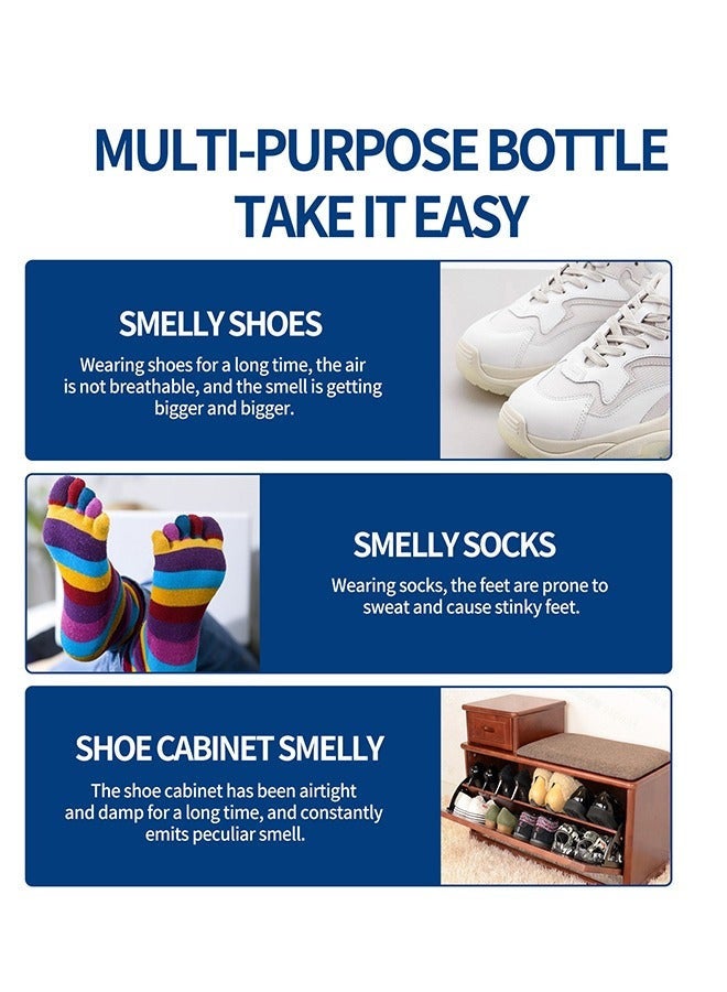 Anti-Bacterial Shoe & Foot Deodorizer Spray (120ml) - Natural Odour Eliminator for Shoes and Socks - Fast-Acting Foot Spray to Remove Smells and Provide Lasting Freshness. - Image 3