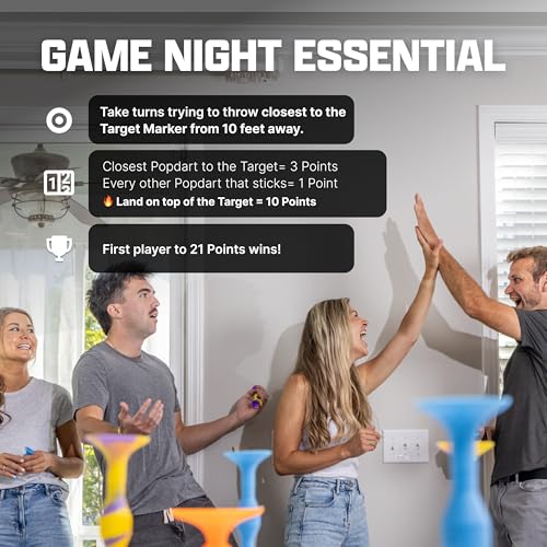 Popdarts PRO Pack Game Set (Fire & Ice) - Indoor, Outdoor Suction Cup Throwing Game - Competition with a POP - Image 4