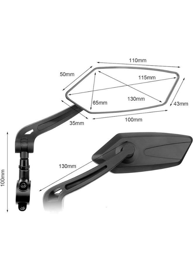 مرآة خلفية للدراجة قابلة للتعديل بزاوية 360 درجة - Image 5