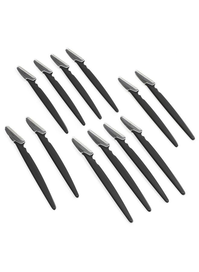 Glamlily Men's Touch Up Razors for Mustache, Beard (Black, 5.8 Inches, 12 Pack) - Image 4