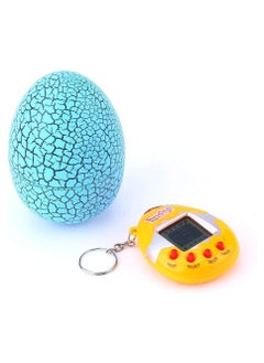 Tamagotchi Tamagachi Virtual Pet,90s Nostalgic Cute Crack Dinosaur Egg Original Electronic Game Tumbler Kids Toys Digital Pets Keychain Blue 