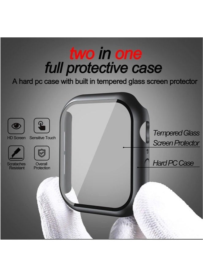KENSUO Apple Watch Series 11 10 46mm case with Tempered Film Screen Protector, Full Protective Hard PC Bumper Touch Sensitive HD Screen Cover(46mm,Black) - Image 5