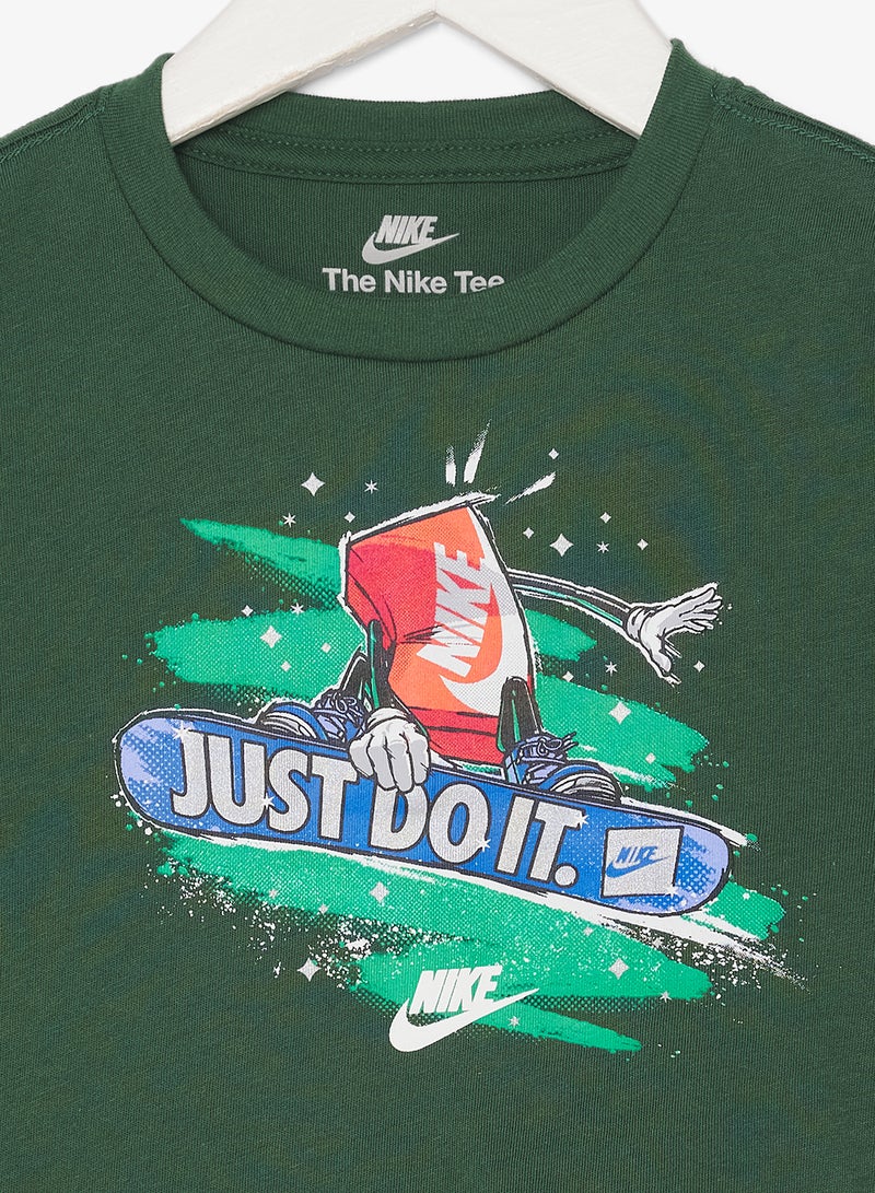 نايكي تيشيرت بناتي ثلجي واسع - Image 3