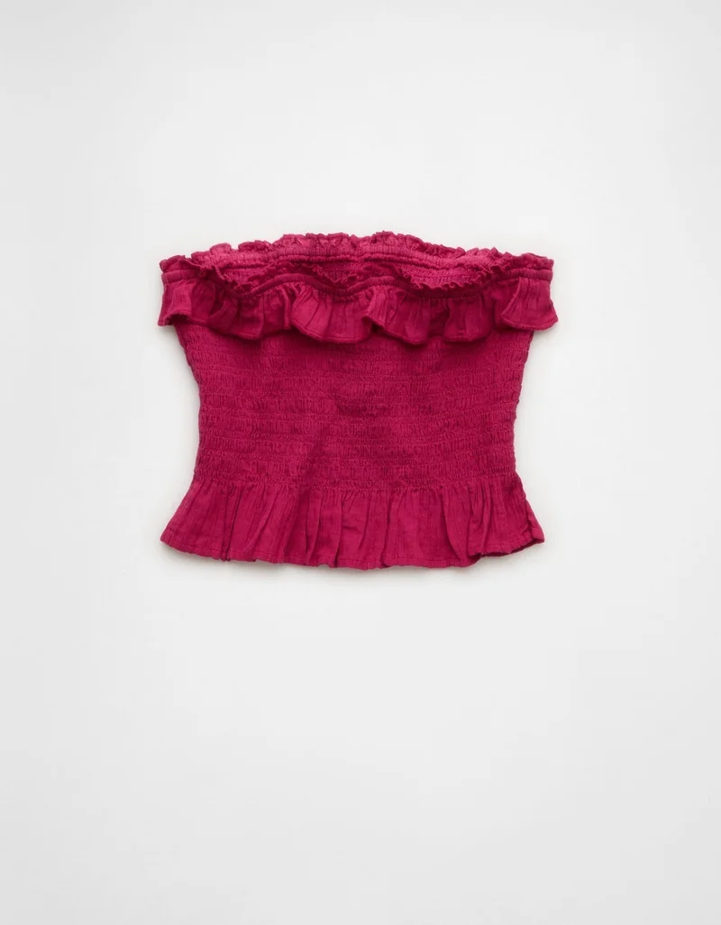 American Eagle  AE Smocked Tube Top for Women | Best Price UAE