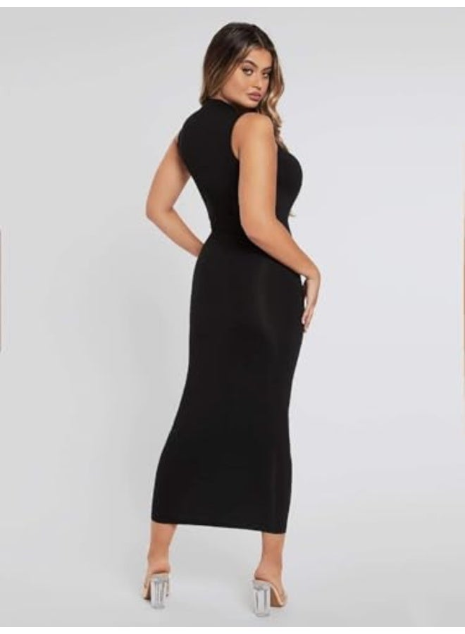 KOTTY Women's Bodycon Solid Dress(Black,L) - Image 3