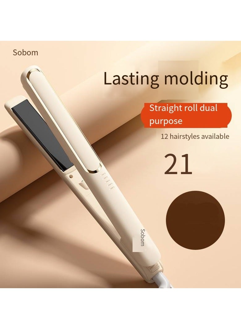 general 2-in-1 Ionic Hair Straightener & Curling Iron – Dual Styling with Ceramic Plates - Image 1