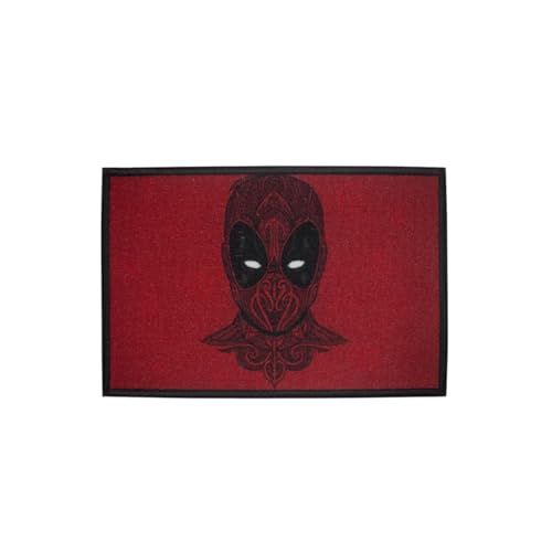 Athom Living Premium Anti Slip Printed Kids Bathmat, Durable Nylon Fabric, Soft Texture, Easy to Clean, Stylish Home Decor Mat for Doorway & Kids Room, 37x57 cm, Multicolor (Marvel Deadpool) - Image 2
